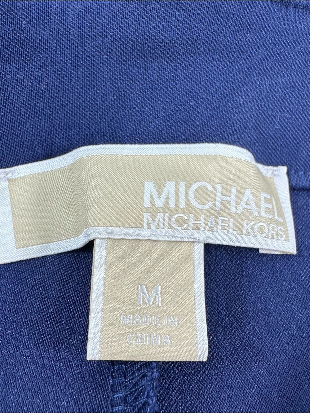 MICHAEL Michael Kors Navy Cropped Ankle Pants - Picture 3 of 8